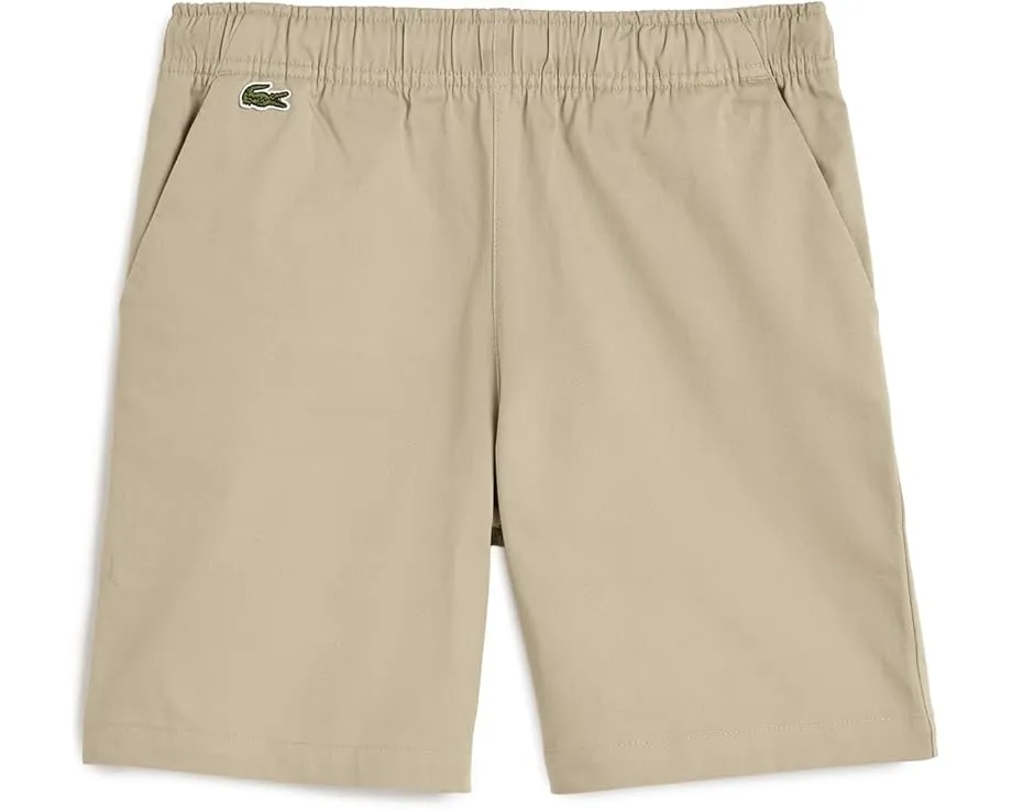 Lacoste шорты stretch twill для подростков с эластичным поясом