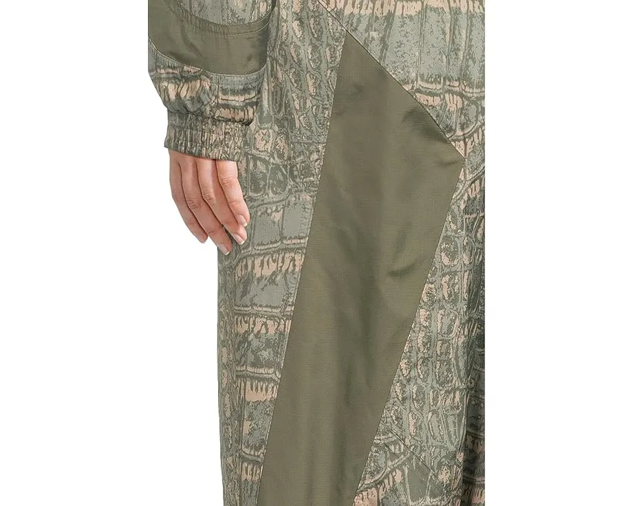 Брюки-джоггеры adidas by Stella McCartney с принтом крокодила и поясом на шнурке