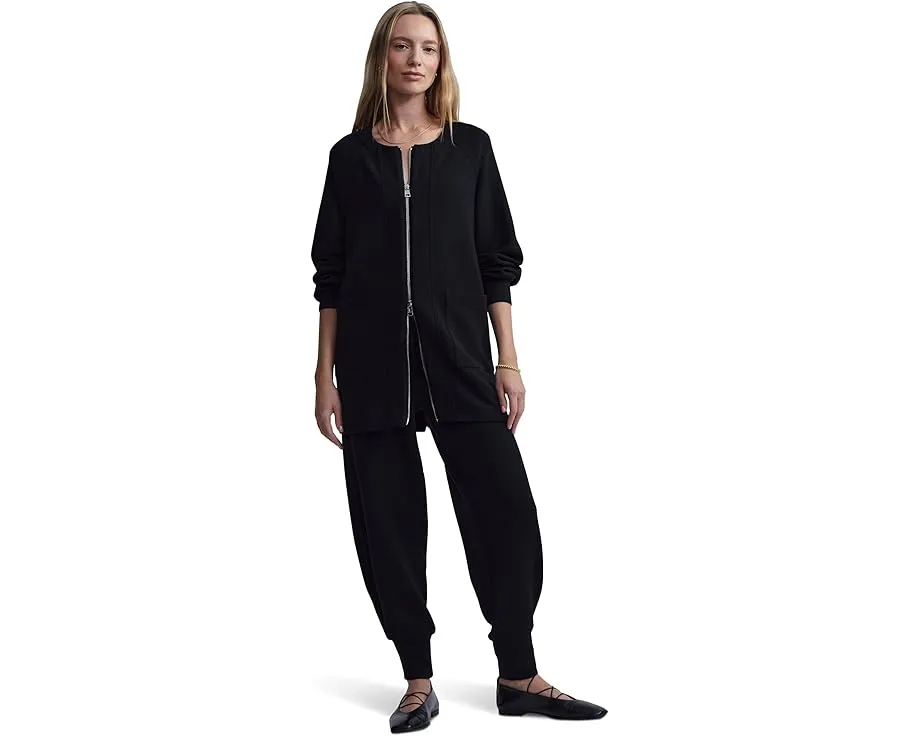 Кардиган Varley Augusta Zip Through свободного кроя из мягкой ткани DoubleSoft