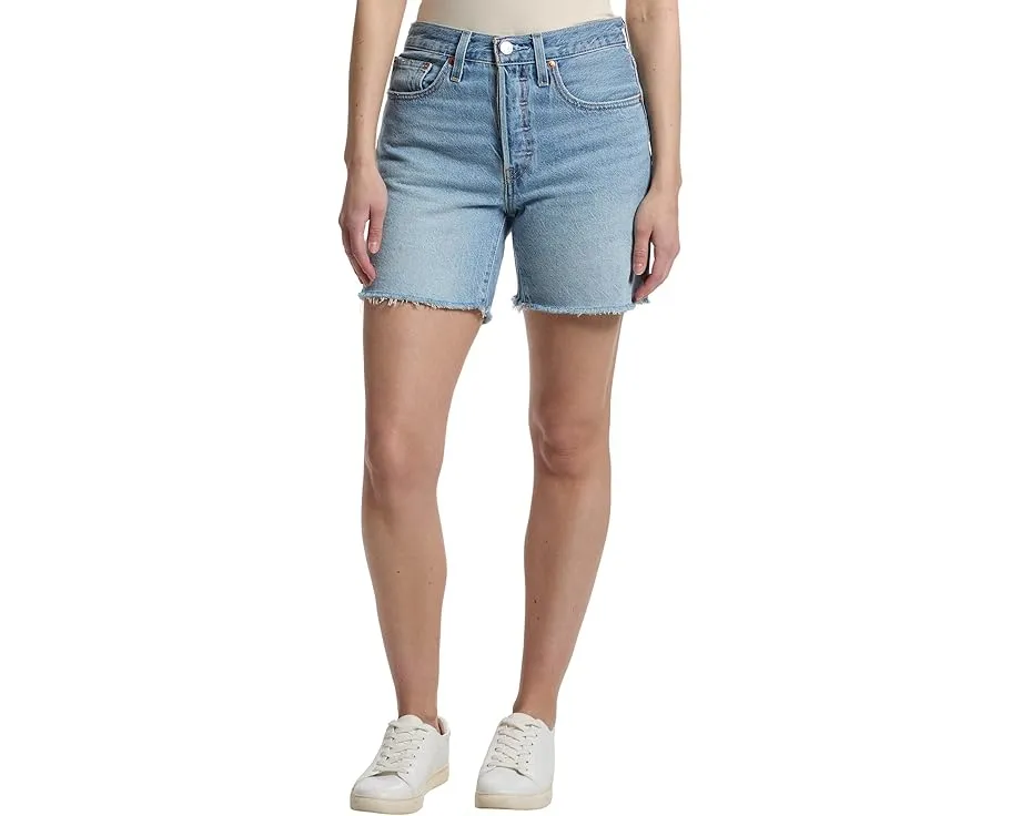 Шорты Levi's® Premium 501 Mid Thigh Light-Weight с высокой посадкой и пятью карманами