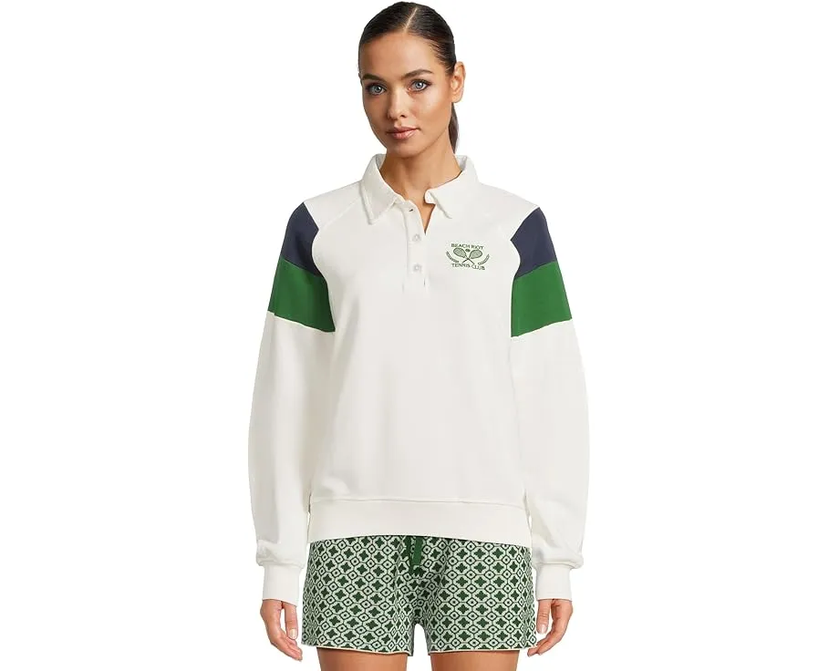 Топ Beach Riot Bennett с воротником и кнопками из французского велюра