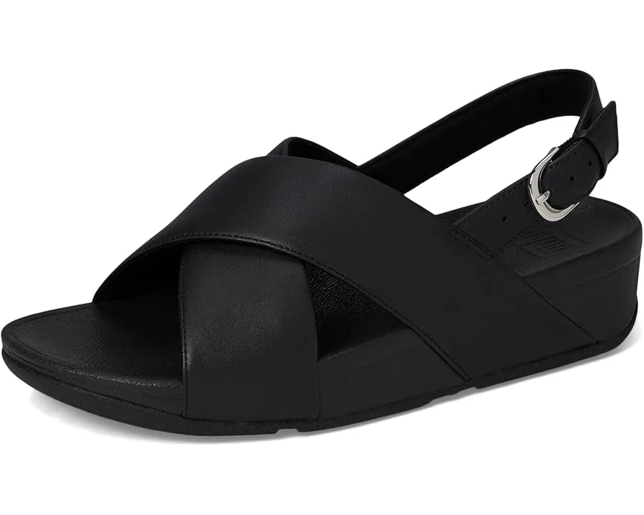 Кожаные сандалии FitFlop Lulu с перекрестными лямками и технологией Microwobbleboard