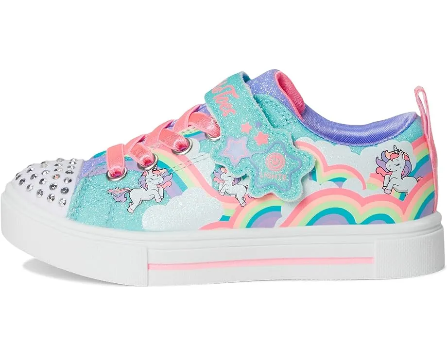 Детские кроссовки Skechers Twinkle Sparks Jumpin Clouds со светящимся носком