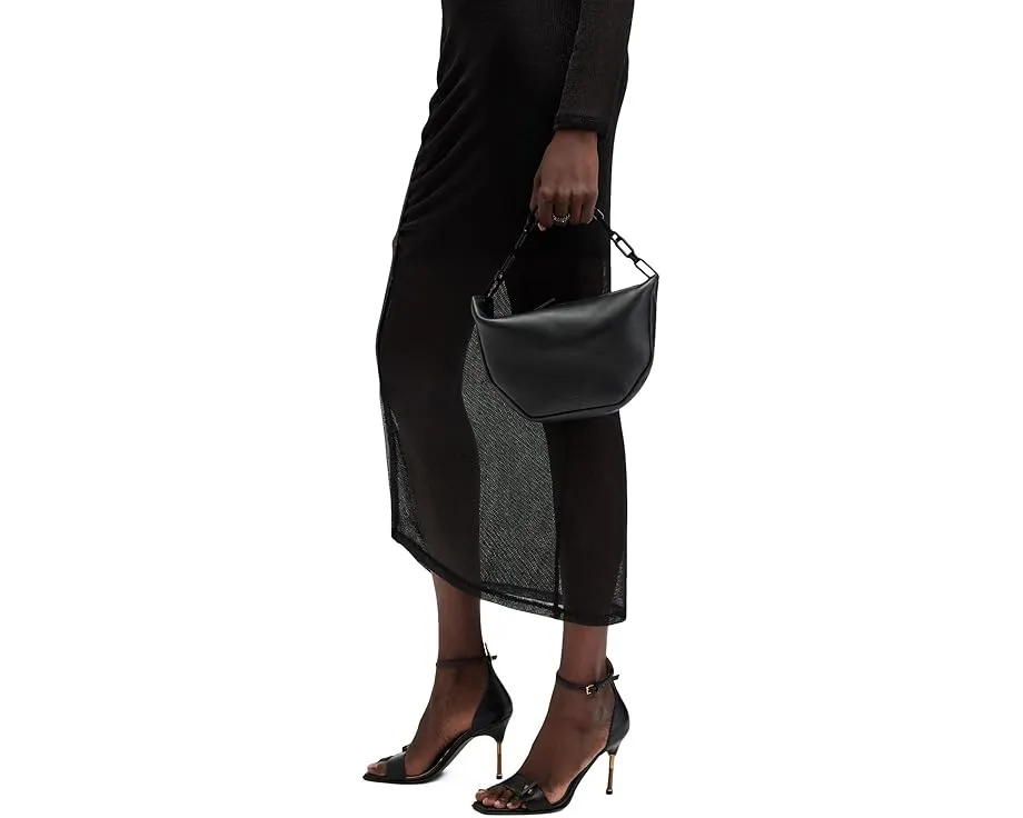 Мини-сумка AllSaints Madea Mini Chain Bag с цепочкой и бисерным декором