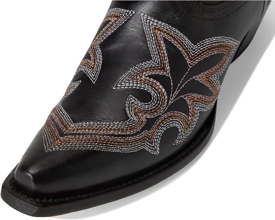 Ботинки Corral A4583 с люминесцентной вышивкой до колена на молнии