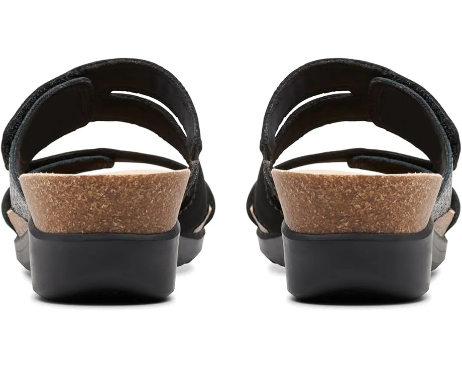 Босоножки Clarks Calenne Maye на микроклине с застежкой велькро