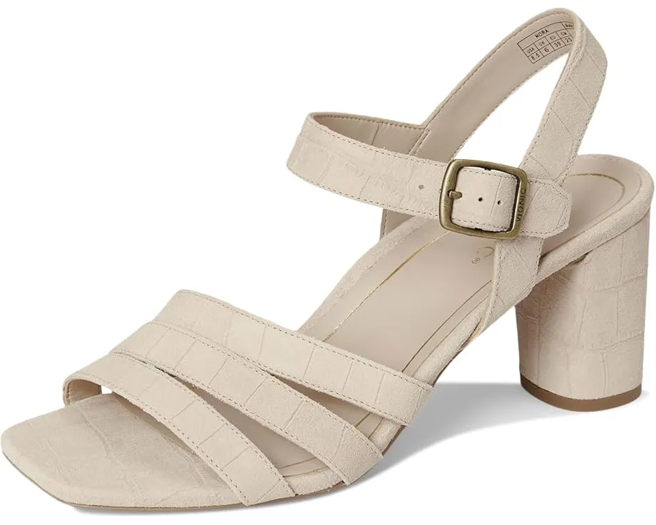 Сандалии VIONIC Nora на устойчивом каблуке с регулируемым ремешком