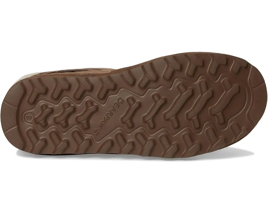 Зимние угги Bearpaw Jenni из замши с меховой отделкой и декоративной пряжкой