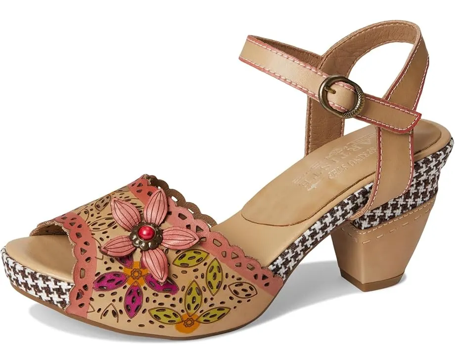 L'Artiste by Spring Step Сандалии Miabella с открытым мыском и квадратным каблуком