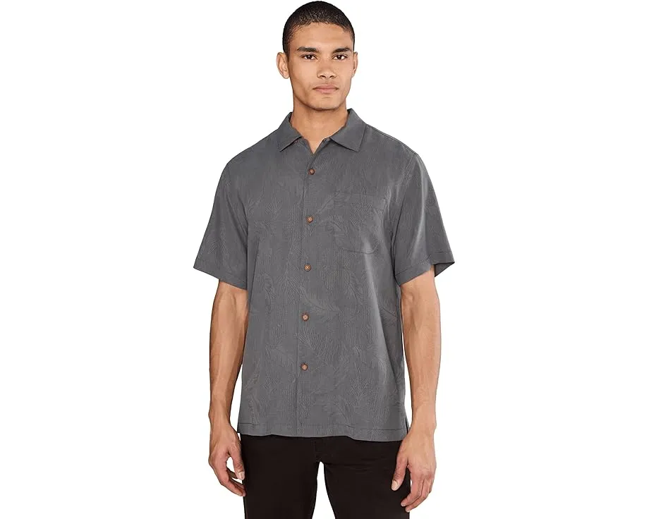 Шелковая рубашка Tommy Bahama Catch Of The Day с жаккардовым узором и вышивкой