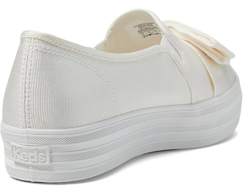 Кроссовки Keds Triple Decker на платформе с металлическим верхом