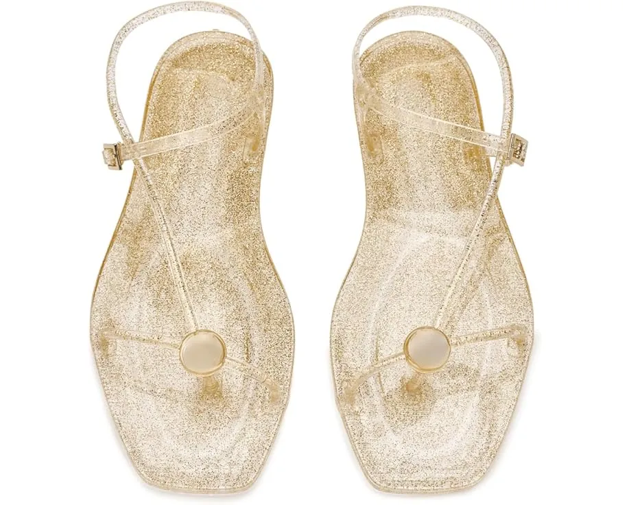 Босоножки Loeffler Randall Dana из блестящего материала с ремешками