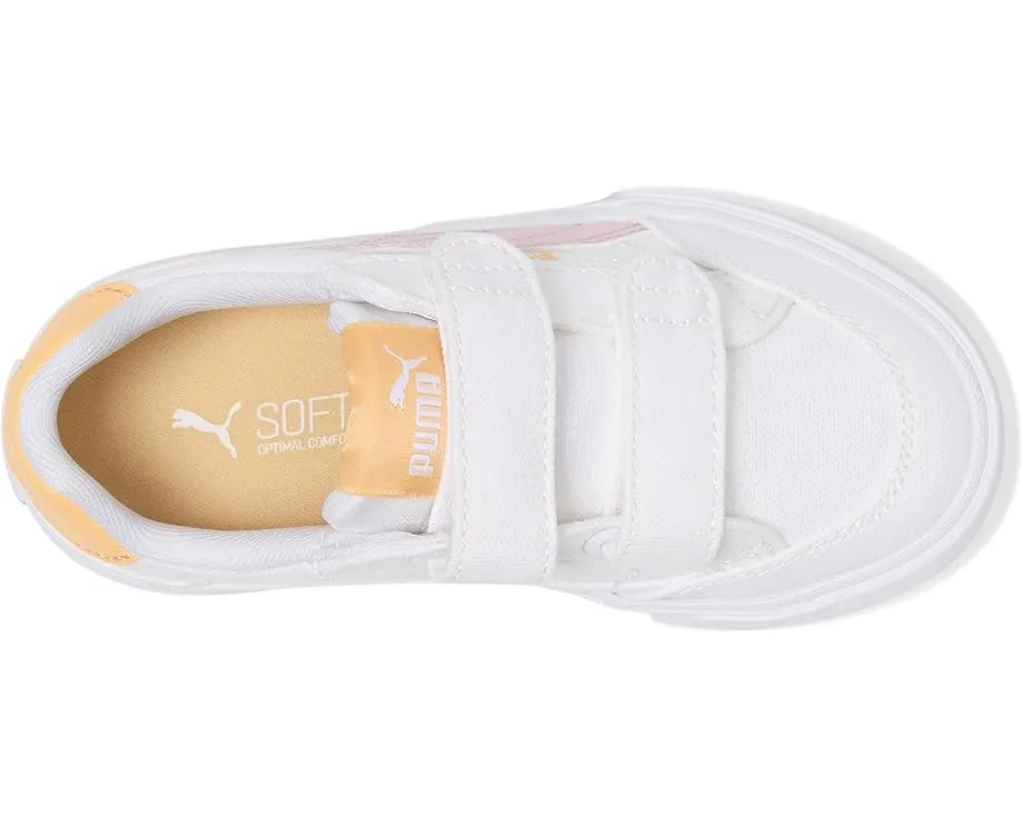 Кроссовки PUMA Kids Court Classic Vulc на липучках с подошвой из каучука