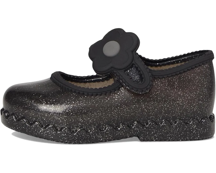 Балетки Hip Ballerina с аппликацией цветка и липучкой Mini Melissa