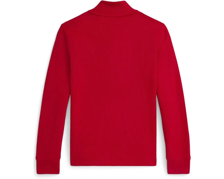 Поло с молнией на четверть Estate Rib Polo Ralph Lauren Kids для малышей и детей