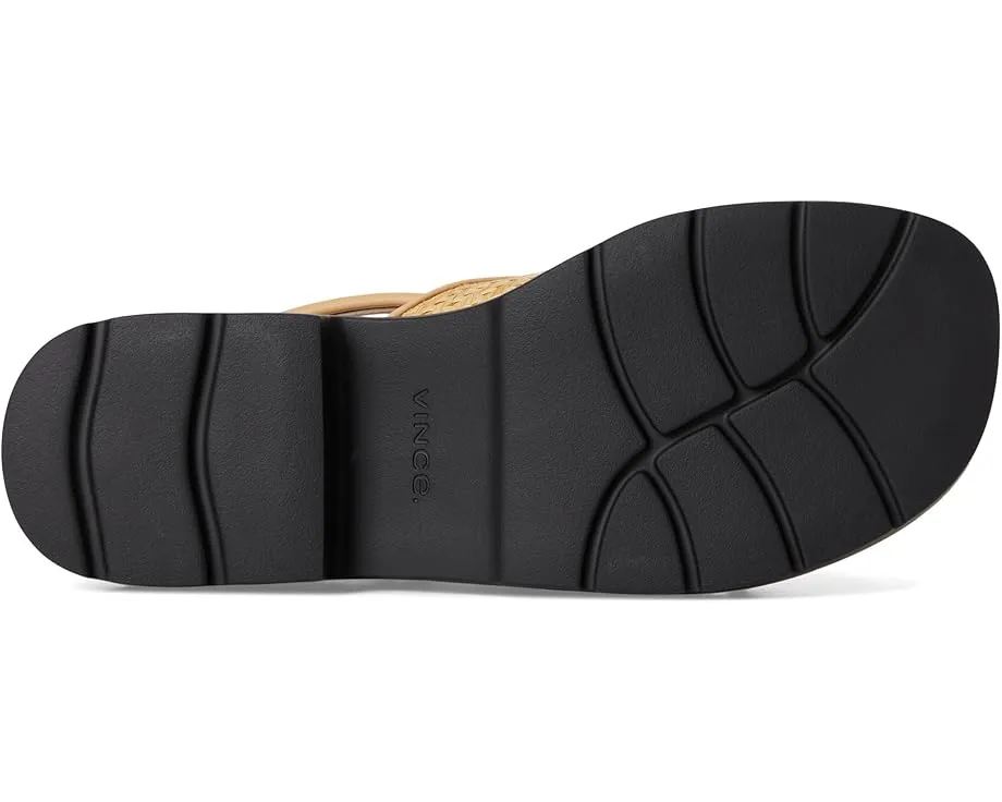 Сандалии Vince Helena на платформе с перекрестными ремешками из рафии