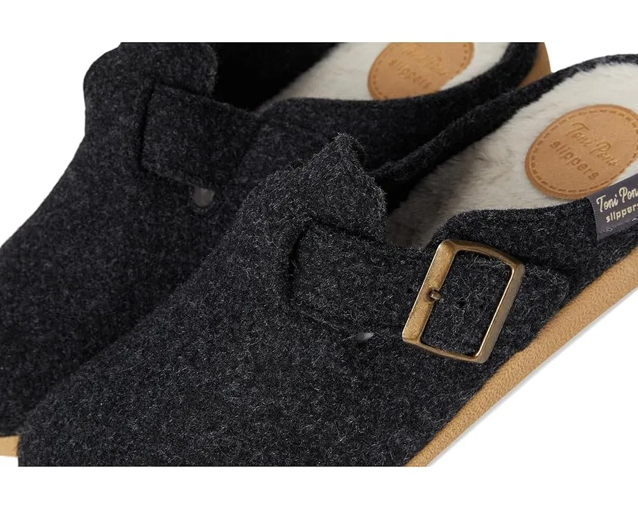 Toni Pons Mima-Fp классические тапочки-клоги с войлочным верхом и искусственным мехом
