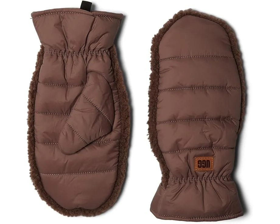 UGG варежки All Weather Fluff с утеплителем из переработанного полиэстера и подкладкой из искусственного меха