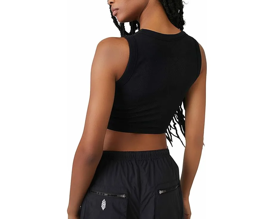 Топ FP Movement Free Throw Muscle из компрессионной ткани с ребристым краем