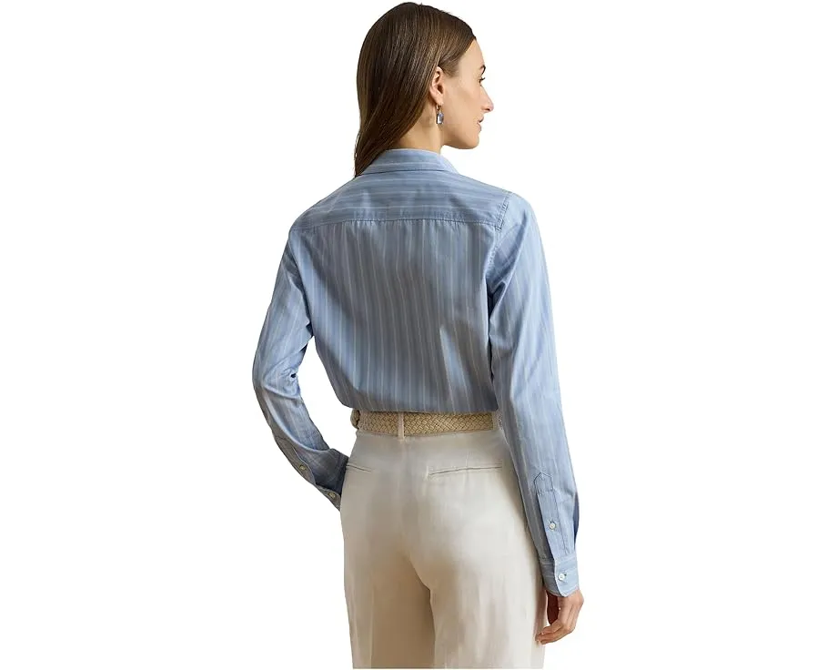 Рубашка Lauren Ralph Lauren Petite классического кроя в полоску