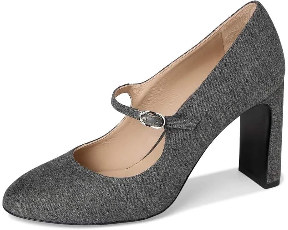Stuart Weitzman Туфли Babette Mary Jane 85 с ремешком и миндалевидным мысом