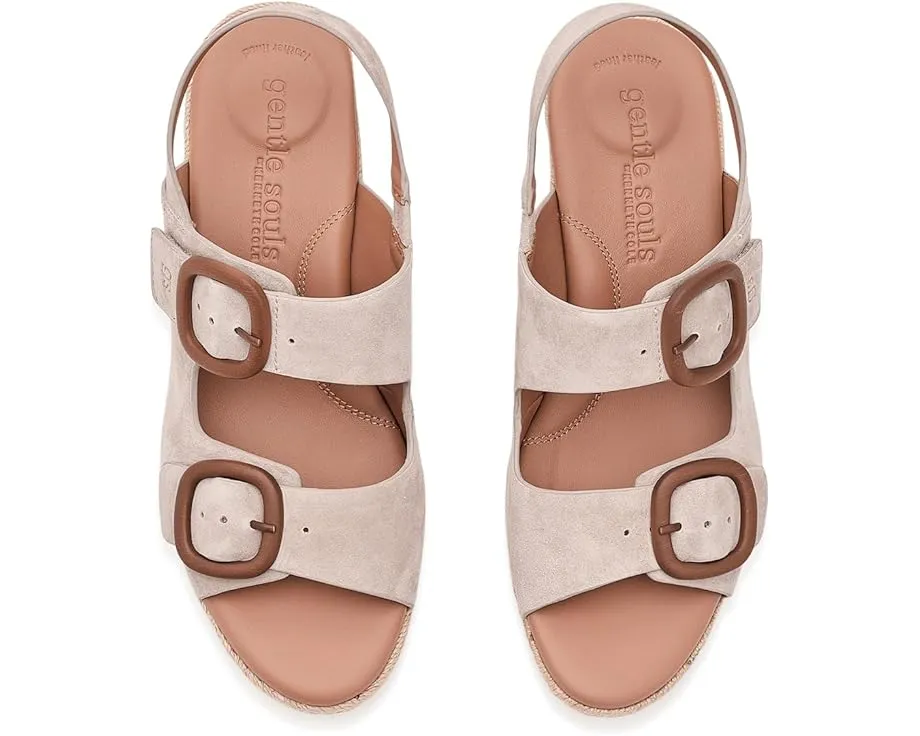 Сандалии Greca от Gentle Souls by Kenneth Cole на танкетке и с кожаным верхом