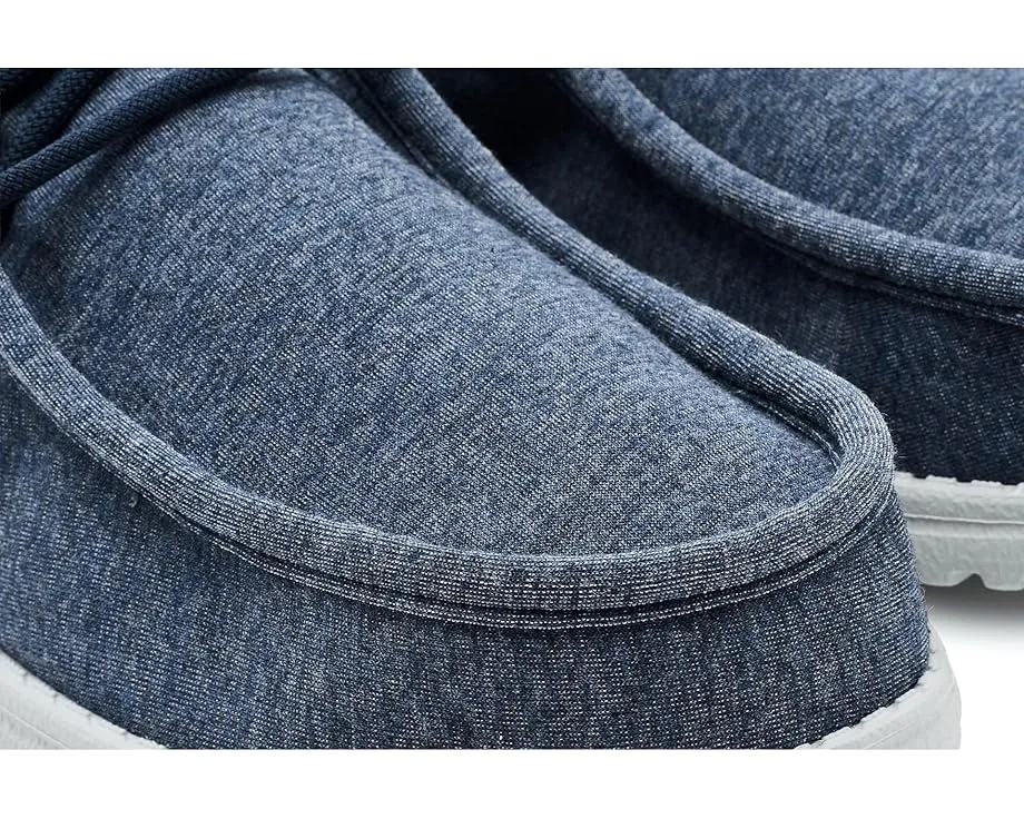 Обувь Hey Dude Wally Stretch Jersey с эластичными шнурками и технологией Flex & Fold