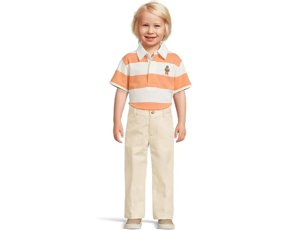 Регби Polo Ralph Lauren Kids с коротким рукавом и медвежонком Polo Bear