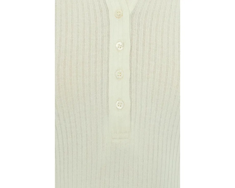 Топ PAIGE Eden из мягкого ребристого трикотажа с планкой на пуговицах