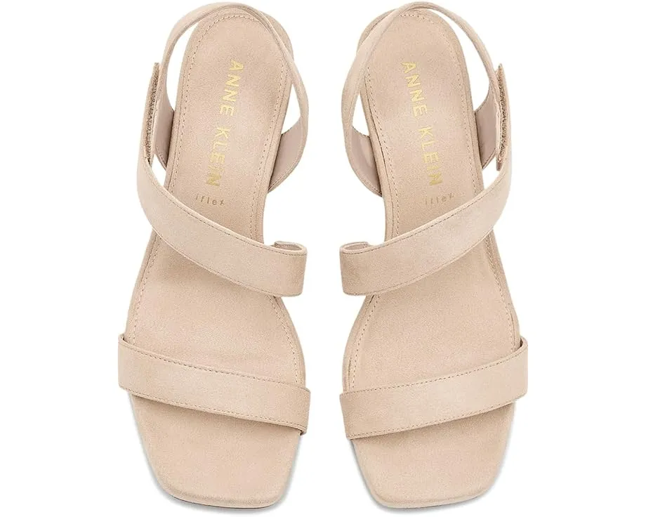 Босоножки Anne Klein Justin из стрейч-материала на каблуке-рюмочке