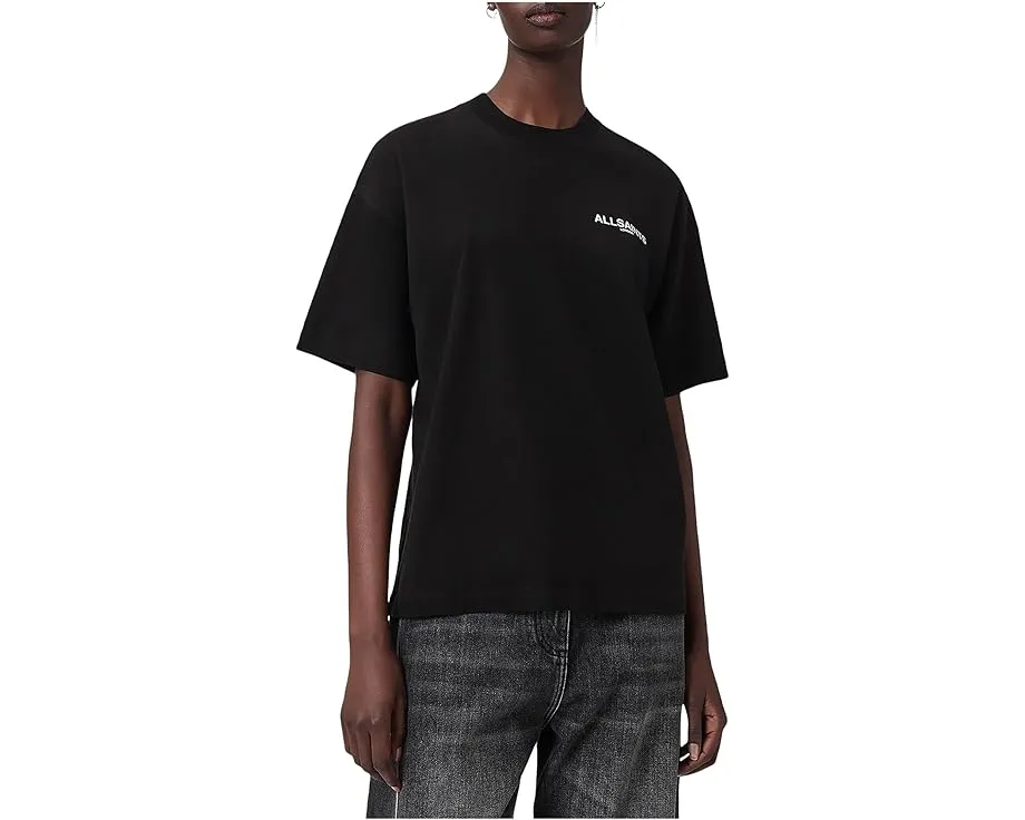 Футболка AllSaints Ania Etta с оверсайз крой и принтом