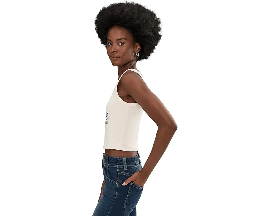 Топ Unscripted приталенный кроп с вырезом лодочкой