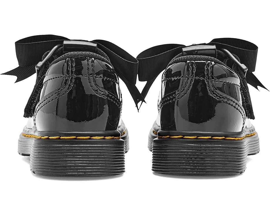 Dr. Martens детские туфли Polley II Bow с бантом на липучке