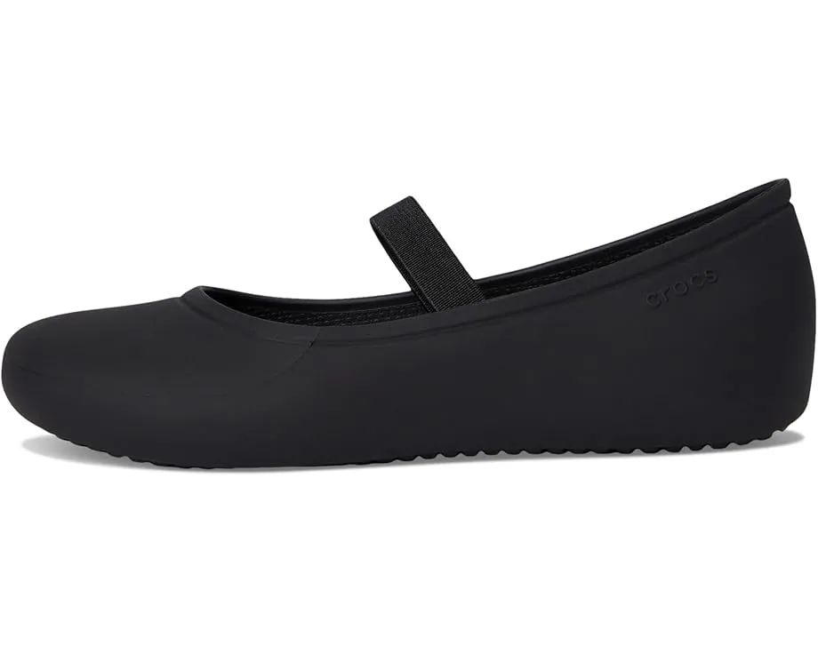Детские балетки Crocs Brooklyn на платформе с регулируемым ремешком
