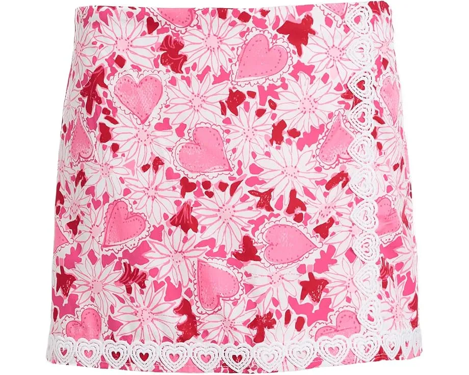 Lilly Pulitzer Kids шорты-юбка Mini Michelina с эластичной талией и цветочным принтом