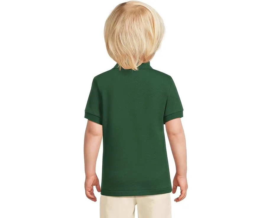 Детское поло Lacoste Kids Petit Pique из хлопкового пике с вышитым крокодилом