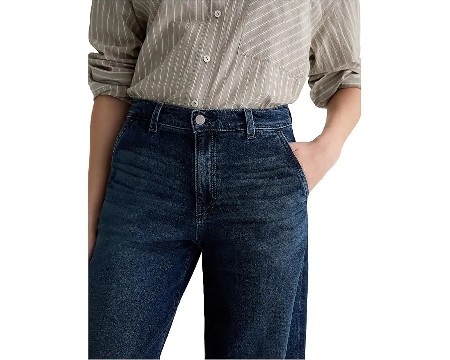Джинсы AG Jeans Stella Mid Rise Wide Leg Palazzo с широкой штаниной