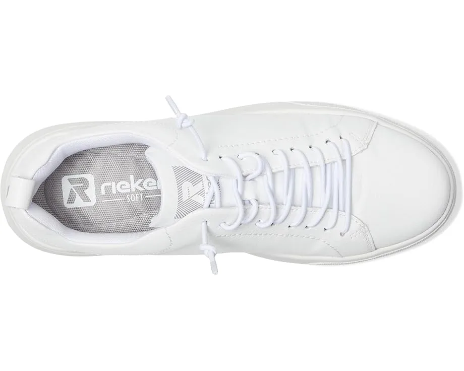 Кроссовки Rieker Carla 01 из гладкой кожи с платформой и шнуровкой