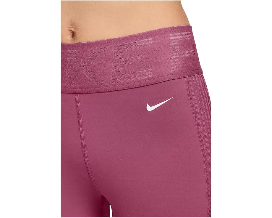 Высокие леггинсы Nike Pro Dri-FIT Warm Sculpt с сетчатым принтом