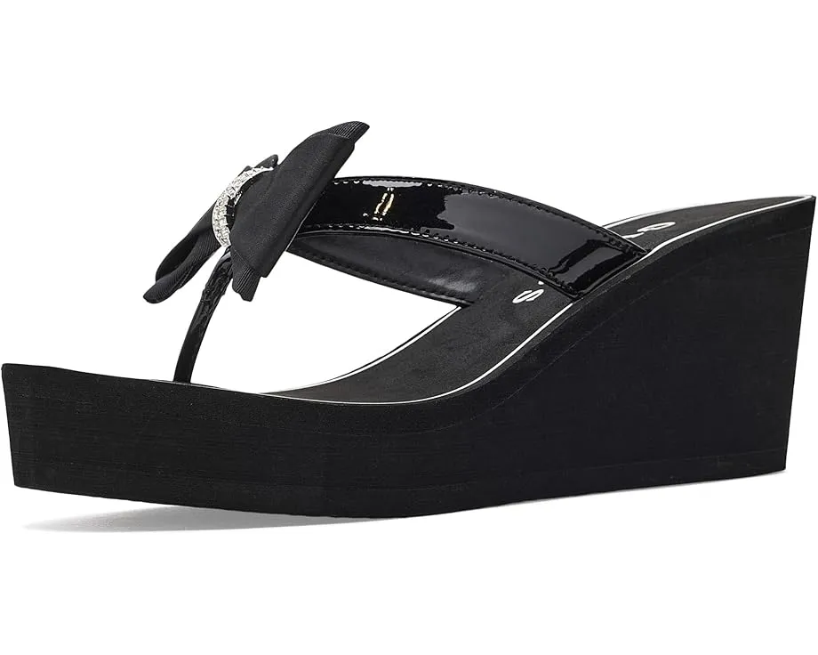 Сандалии GUESS Stazie с бантом и клиновидным каблуком