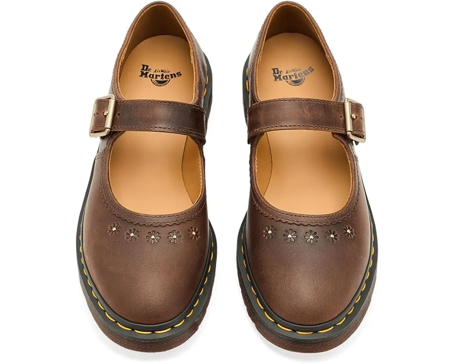 Туфли Dr. Martens Mary Jane Flower с рельефным цветочным узором