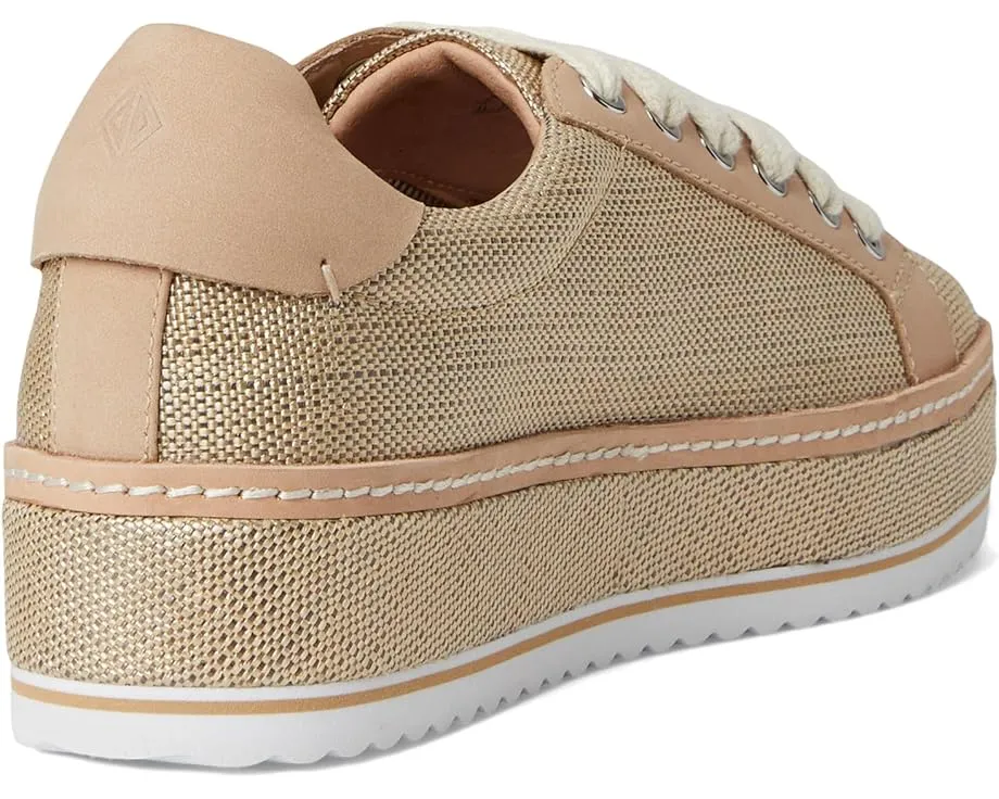 Кроссовки Donald Pliner Dew из мягкой кожи и рафии на платформе с памятью формы