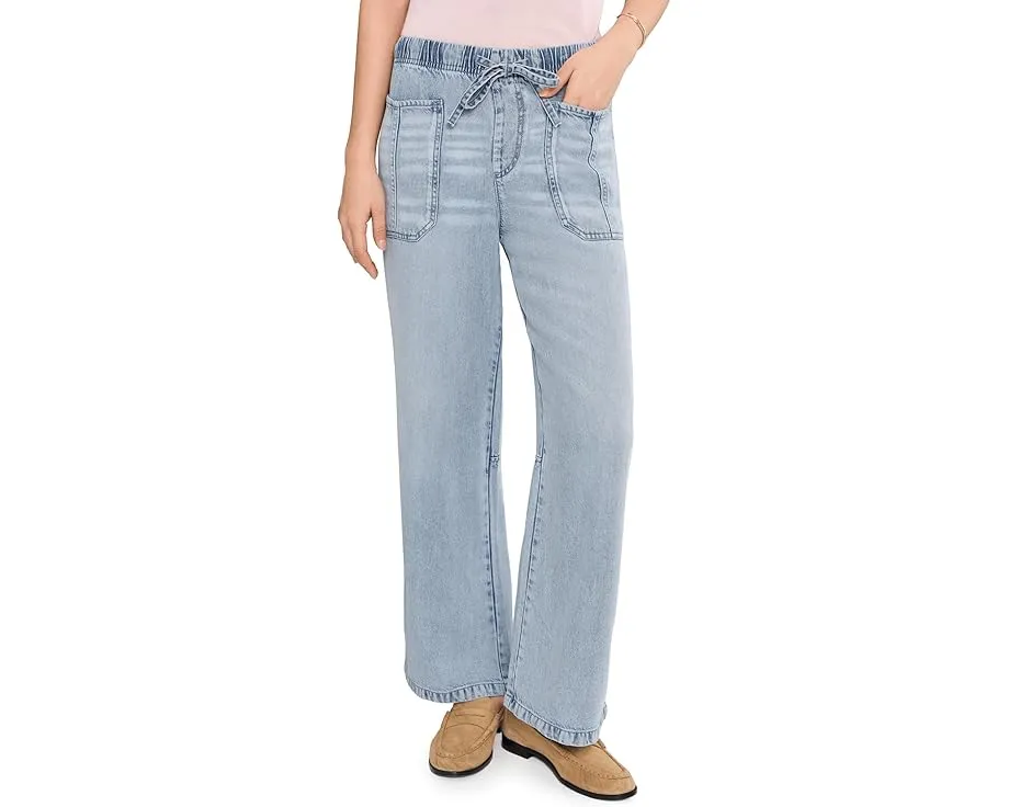 Splendid джинсы Lounge Denim Straight Pants прямого кроя с эластичным поясом