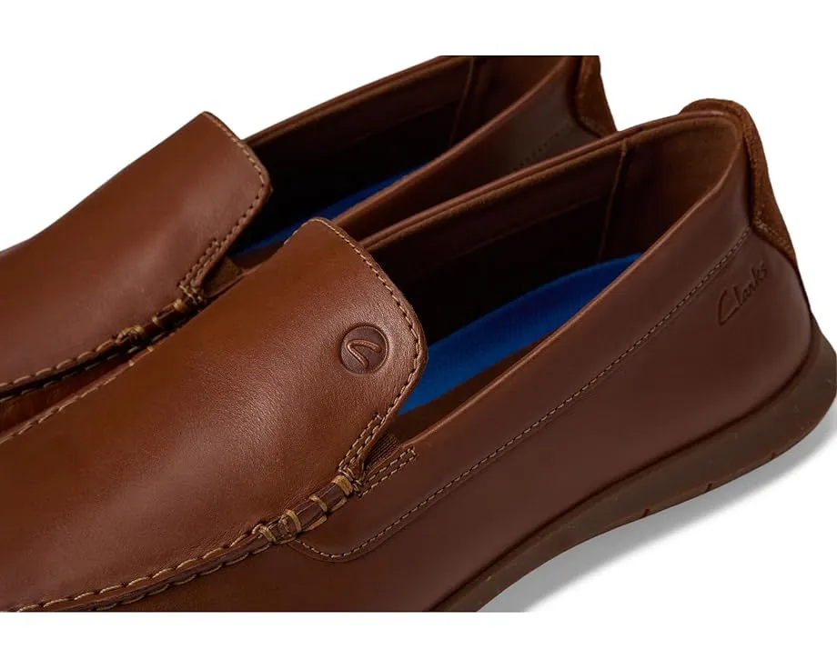 Кроссовки Clarks Flexway Step с замшевым верхом и мокасиновым носком