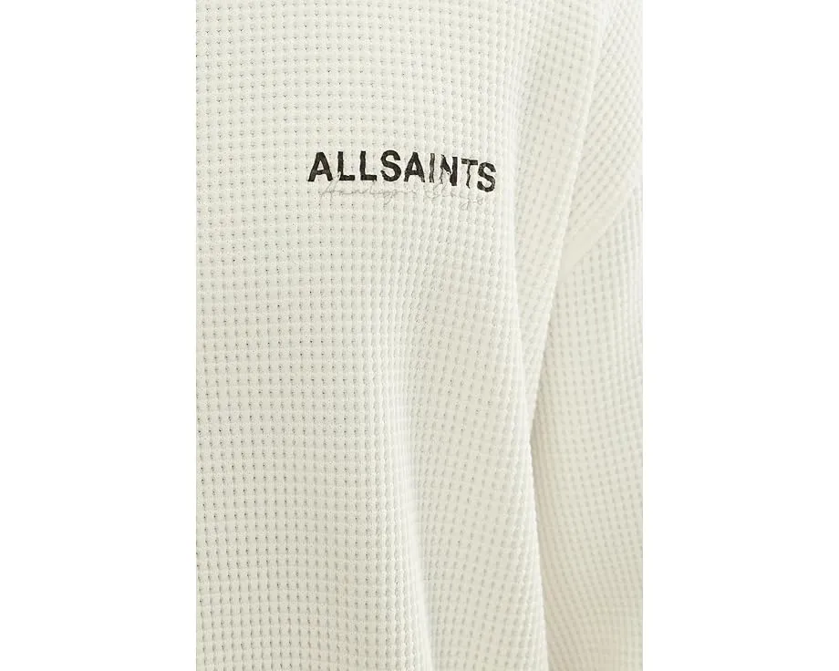 Лонгслив AllSaints Emblem с вышитым логотипом и круглым вырезом