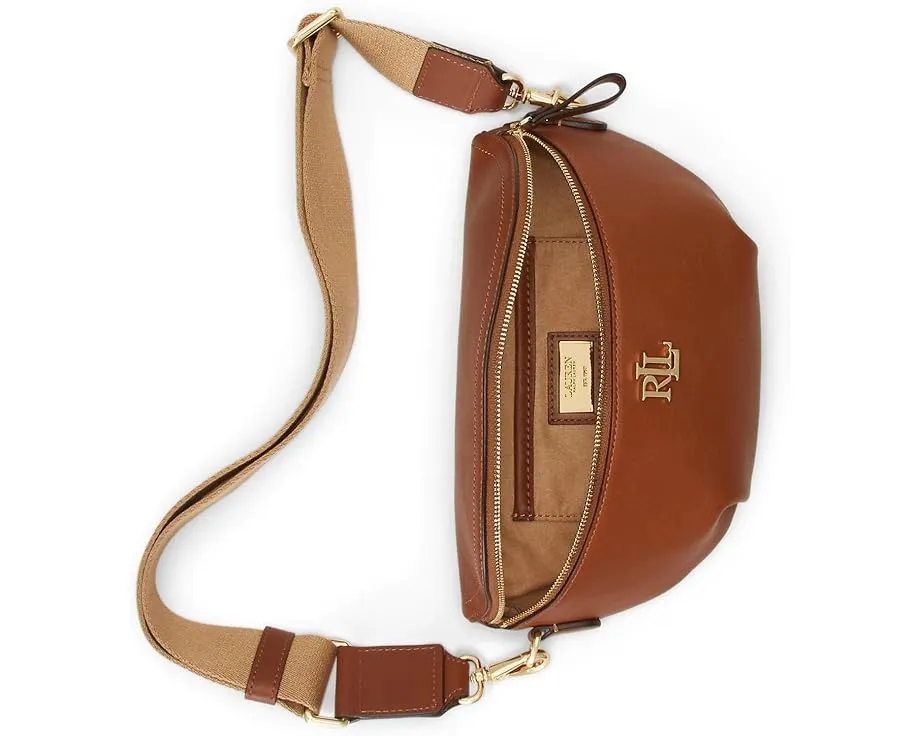 Поясная сумка Lauren Ralph Lauren из натуральной кожи с регулируемым ремнем