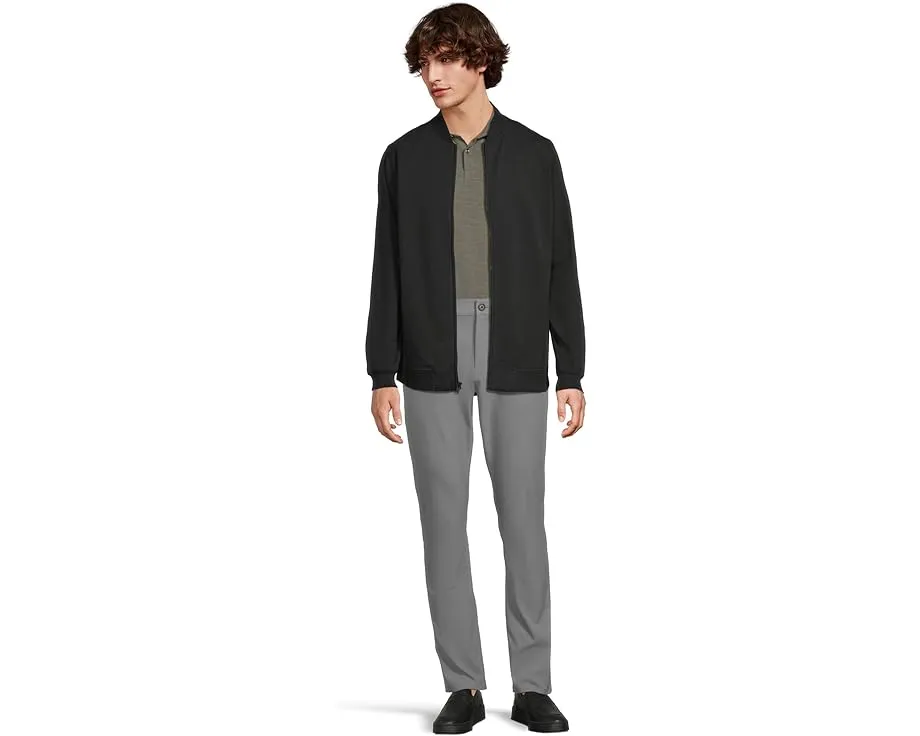 Бомбер TravisMathew Stretchknit Bomber с застежкой-молнией и косыми карманами