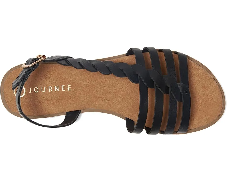 Сандалии Journee Collection Solay с плетеными переплетающимися ремешками