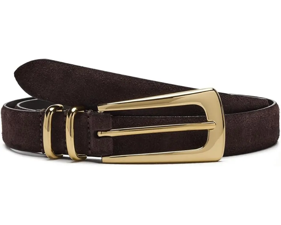 Ремень Madewell из мягкой замши с удлиненной пряжкой