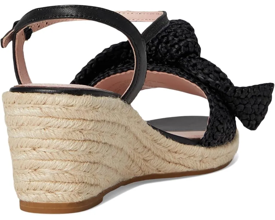 Kate Spade New York сандалии Leandra Raffia на танкетке с регулируемым ремешком